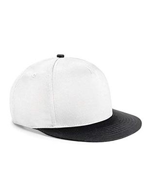 Beechfield CB615 Youth Size Snapback - Black/Surf Blue - One Size