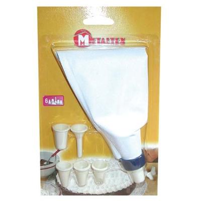 Metaltex Spuitzak 23cm + 6 spuitmondjes