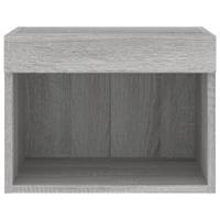 Nachtkastje met LED's wandgemonteerd grijs sonoma eikenkleurig - thumbnail