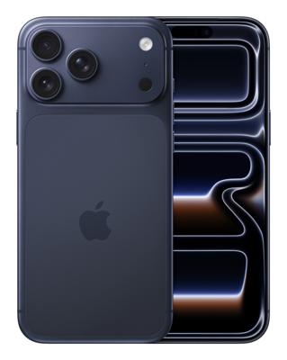 Apple iPhone 17 Pro Max 2 TB: 6,9‑inch display met ProMotion, A19 Pro-chip, langste batterijduur van alle iPhones, Pro Fusion-camerasysteem, Center Stage-camera aan de voorkant; Diepblauw
