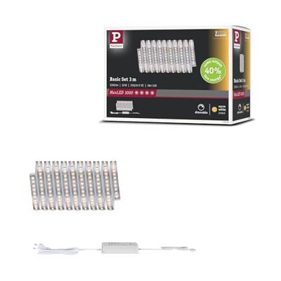Paulmann LED Strip Basisset 71242 LED-strip 230 V 3 m Warmwit 1 set(s) Paulmann LED Strip Basisset 71242 LED-strip 230 V 3 m Warmwit 1 set(s)