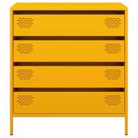 Dressoir 68x39x73,5 cm koudgewalst staal mosterdgeel - thumbnail