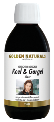 Golden Naturals Keel & gorgel elixer 250 Milliliter