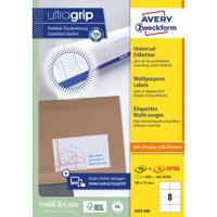 Etiket Avery Zweckform 3427-200 105x74mm wit 1600stuks - thumbnail