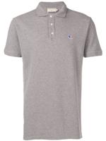 Maison Kitsuné logo embroidered polo shirt - Grey - thumbnail