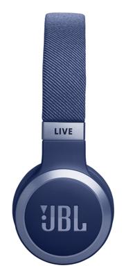 JBL Live 670 NC On Ear koptelefoon Draadloos, Bluetooth Blauw Noise Cancelling Vouwbaar, Afstandsbediening, Surround sound