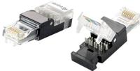 Equip 121163 Tool-free RJ45 Plug, Cat.5e, RJ-45, Black, Transparent, Polycarbonate - thumbnail