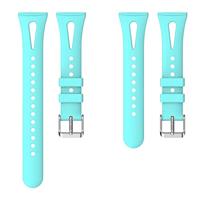 Fitbit Versa 3 & 4 / Sense 1 & 2 - Sportbandje druppel design - Large - Lichtblauw - thumbnail