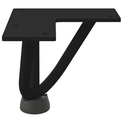 Haarnadelpoten voor Salontafel 4 st 10 cm massief staal zwart Haarnadelpoten voor Salontafel 4 st 10 cm massief staal zwart