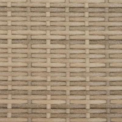 Ligbed met kussens poly rattan beige