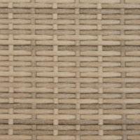 Ligbed met kussens poly rattan beige - thumbnail