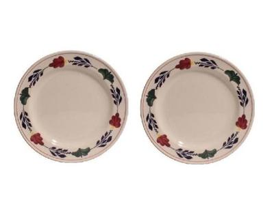 Boerenbont ontbijtborden rond 21cm - set van 2 Stuks Boerenbont ontbijtborden rond 21cm - set van 2 Stuks