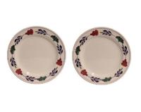 Boerenbont ontbijtborden rond 21cm - set van 2 Stuks - thumbnail