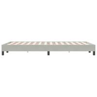 Bedframe zonder matras 120x220 cm fluweel lichtgrijs - thumbnail