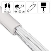 Hama Kabelgoot Zelfklevend Halfrond 100x1.1x1 cm 4 Stuks PVC/Wit - thumbnail