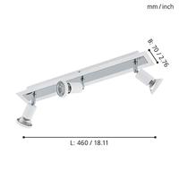 Eglo Led plafondspotSarria 3-lichts wit - 94961 - thumbnail