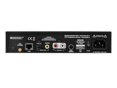Omnitronic DRS-95 Internetradio DAB+, FM, Internet Incl. afstandsbediening Zwart Omnitronic DRS-95 Internetradio DAB+, FM, Internet Incl. afstandsbediening Zwart