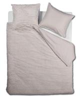 Rivièra Maison Furry Stripes Gebroken wit dekbedovertrek - thumbnail