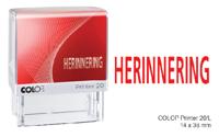 Tekststempel Colop Printer 20/L herinnering - thumbnail