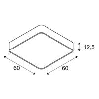 SLV 1000726 LED-plafondlamp 39 W Wit - thumbnail