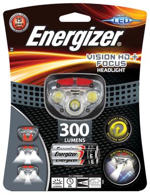 Energizer Vision HD+ Focus Hoofdlamp LED werkt op batterijen 400 lm 50 h
