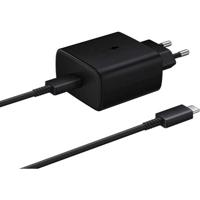 EP-TA845XBEGWW Samsung Fast PD Wall Charger USB-C incl. USB-C Cable 45W Black Bulk - thumbnail
