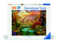 Ravensburger puzzel Land van de dinosauriers 500 stukjes - thumbnail