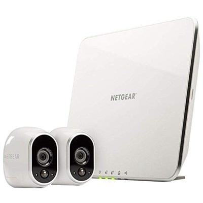 Arlo Vms3230-100Eus Smart Home 1 Hd Bewakingscamera En Beveiligingssysteem Set, 2-Delig, Wit