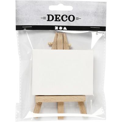 Creativ Company Gespannen canvas, afm 8x6x1 cm, wit, 1 stuk