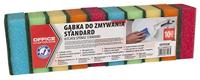 OFFICE products schuurspons, 4,6 x 7,4 cm, pak van 10 stuks in geassorteerde kleuren - thumbnail
