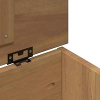 Opbergkist met deksel Panama 79x42x46 cm massief grenenhout - thumbnail