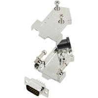 TRU COMPONENTS TCD45NT09MHDP15K 7708464 D-sub male connectorset 45 ° Aantal polen: 15 Soldeerkelk 1 stuk(s) - thumbnail
