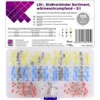 TRU COMPONENTS T25C047 Stootverbinder Met krimpkous 0.25 mm² 6.0 mm² Volledig geïsoleerd Wit, Rood, Blauw, Geel 125 stuk(s) - thumbnail