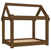 VidaXL Hondenmand 71x55x70 cm massief grenenhout honingbruin - thumbnail