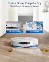 ECOVACS DEEBOT T50 OMNI - Robotstofzuiger met dock - 15000 Pa - Uitschuifbare zijborstel en dweil - ZeroTangle - thumbnail