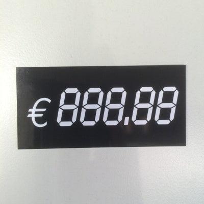 Digitaal kaartje 80x39 mm €888.88 10st Digitaal kaartje 80x39 mm €888.88 10st