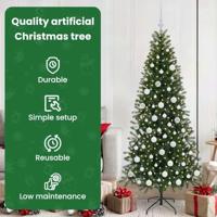 VidaXL Kunstkerstboom met 300 led met standaard groen 180 cm pe en pvc - thumbnail