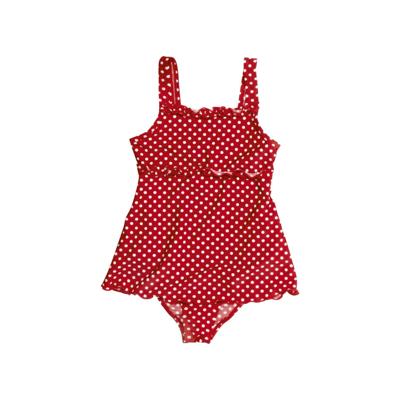 Playshoes badpak met rokje Stippen Rood Wit-134-140