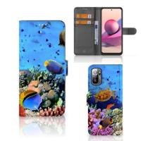 Xiaomi Redmi Note 10/10T 5G | Poco M3 Pro | Telefoonhoesje | Met pasjeshouder | Vissen - thumbnail