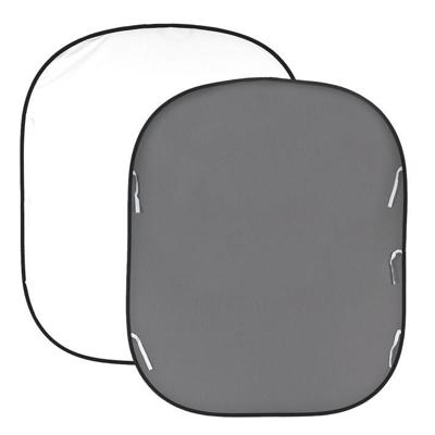 Manfrotto Vouwachtergrond dubbelzijdig wit/grijs 180 x 215 cm