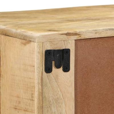 Tv-wandmeubel 100x32x25 cm massief hout ruw mangohout