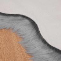 Nep Schapenvacht Tapijt Tafalla Grijs 80 x 120 cm Polyester - thumbnail