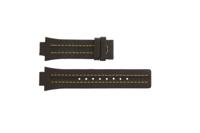 Festina horlogeband F16224-7 Leder Bruin 14mm + geel stiksel - thumbnail