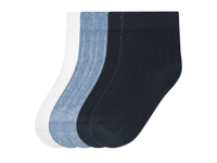 lupilu 5 Paar baby sokken (Wit/Blauw/Marineblauw, 15-18) - thumbnail