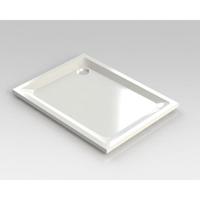 Nemo Spring Horus douchebak acryl 120x90x4.5cm afvoer D90 wit zonder potenstel dikte 4 mm 122013 - thumbnail