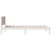 Bedframe Wit 100 x 200 cm Massief grenenhout - thumbnail