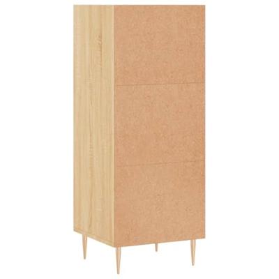 Dressoir 34,5x32,5x90 cm bewerkt hout sonoma eikenkleurig Dressoir 34,5x32,5x90 cm bewerkt hout sonoma eikenkleurig