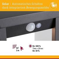 Paulmann 94577 Neda Huisnummerlamp op zonne-energie 1 W Warmwit Antraciet - thumbnail