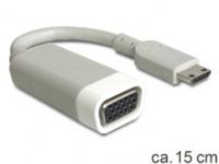Delock 65471 HDMI / VGA Adapter [1x HDMI-stekker C mini - 1x VGA-bus] Wit 15.00 cm - thumbnail
