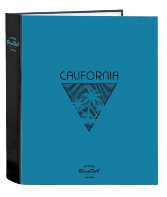 Ringmap BlackFit8 California Blauw Zwart A4 27 x 33 x 6 cm Ringmap BlackFit8 California Blauw Zwart A4 27 x 33 x 6 cm